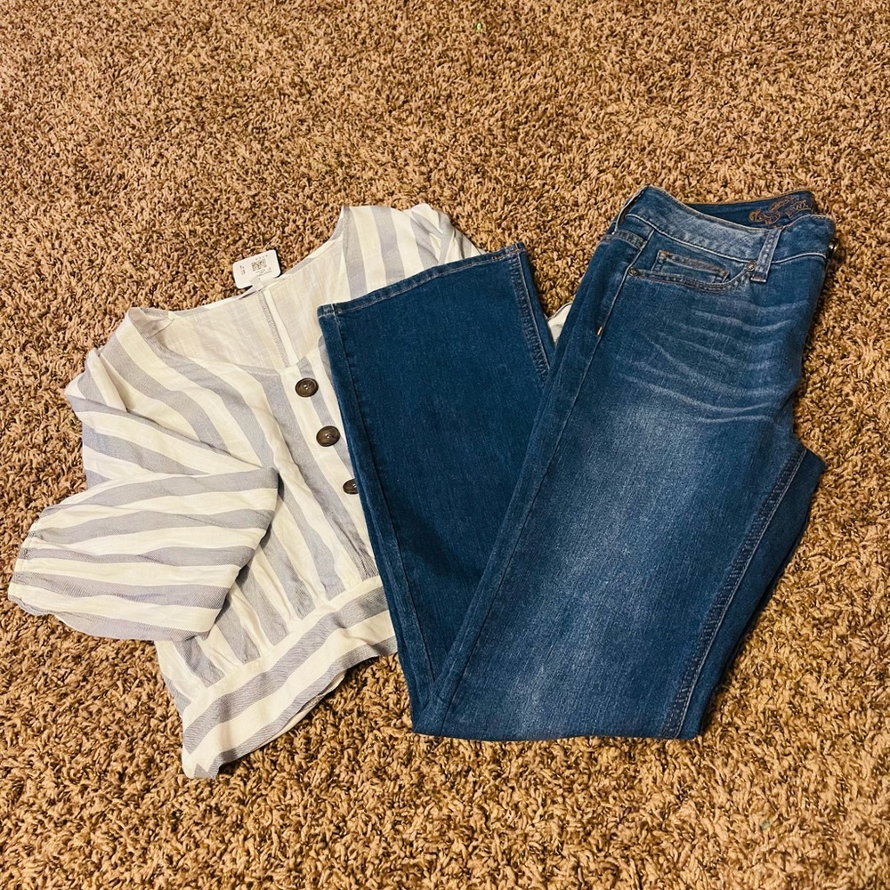 NWT Wax slimming boot cut jeans
